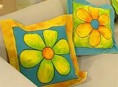 imagen Almohadones pintados a mano