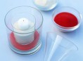 imagen Velas con arena para decorar la mesa