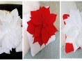 imagen Cojín navideño con flores en fieltro
