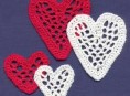 imagen Corazones para decorar a crochet