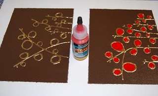 Moderno cuadro con foil 9