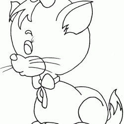 Tiernos gatitos para pintar-01