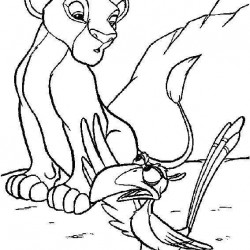 El Rey Leon para pintar en casa-08