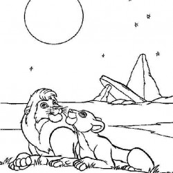 El Rey Leon para pintar en casa-09