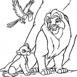 El Rey Leon para pintar en casa-10