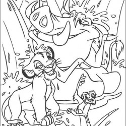 El Rey Leon para pintar en casa-14