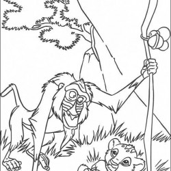 El Rey Leon para pintar en casa-15