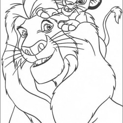 El Rey Leon para pintar en casa-16