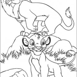 El Rey Leon para pintar en casa-17