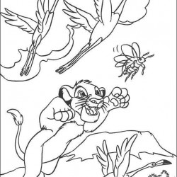 El Rey Leon para pintar en casa-18