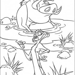 El Rey Leon para pintar en casa-21