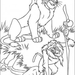 El Rey Leon para pintar en casa-24