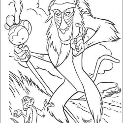 El Rey Leon para pintar en casa-28