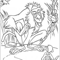 El Rey Leon para pintar en casa-29