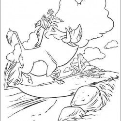 El Rey Leon para pintar en casa-34
