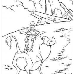 El Rey Leon para pintar en casa-35