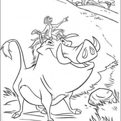 El Rey Leon para pintar en casa-36