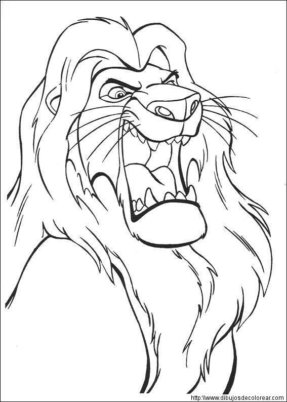 El Rey Leon para pintar en casa Segunda Parte Guía de