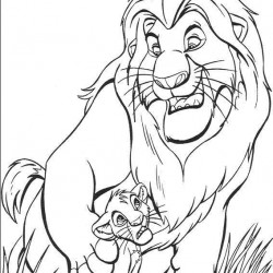El Rey Leon para pintar en casa-44