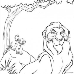 El Rey Leon para pintar en casa-45