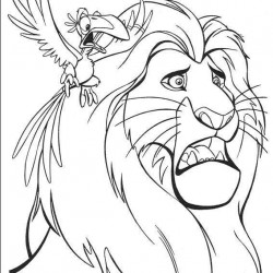 El Rey Leon para pintar en casa-47