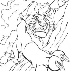 El Rey Leon para pintar en casa-49