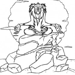 El Rey Leon para pintar en casa-51
