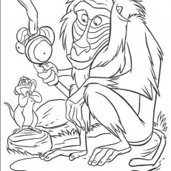 El Rey Leon para pintar en casa-53
