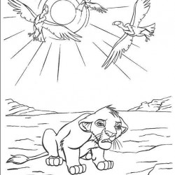 El Rey Leon para pintar en casa-54