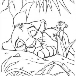 El Rey Leon para pintar en casa-55