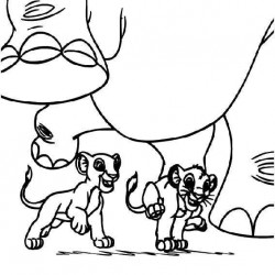 El Rey Leon para pintar en casa-57