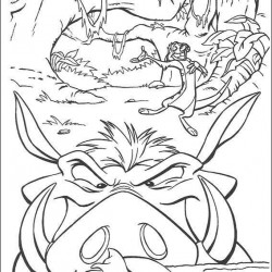 El Rey Leon para pintar en casa-58