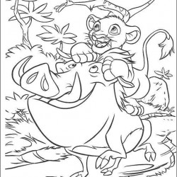 El Rey Leon para pintar en casa-60