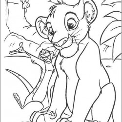 El Rey Leon para pintar en casa-61
