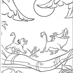 El Rey Leon para pintar en casa-62