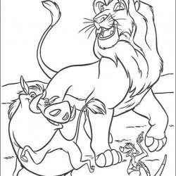 El Rey Leon para pintar en casa-65