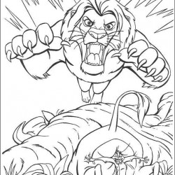 El Rey Leon para pintar en casa-68