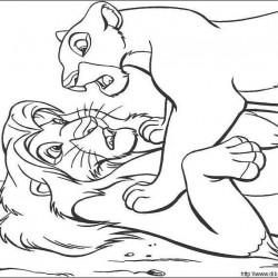 El Rey Leon para pintar en casa-69