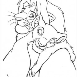 El Rey Leon para pintar en casa-71