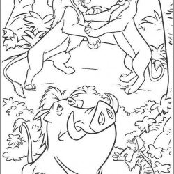 El Rey Leon para pintar en casa-72