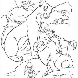 El Rey Leon para pintar en casa-73