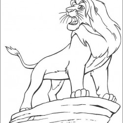 El Rey Leon para pintar en casa-76