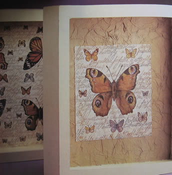 Al trabajar el decoupage en tela, el barniz debe impregnarse bien en