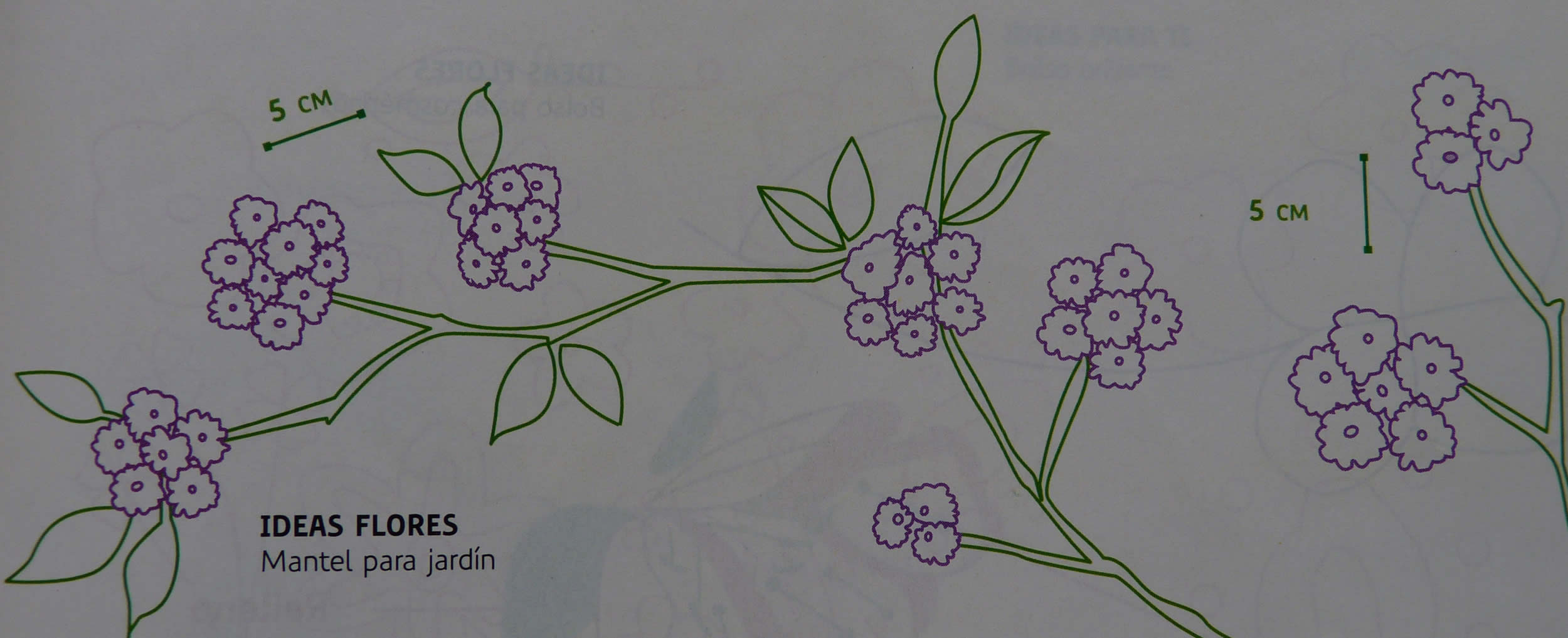 dibujos de flores para bordar en tela