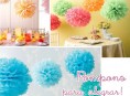 imagen Pompones de papel para decorar