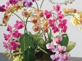 imagen Manualidades con flores: un centro de mesa con orquídeas