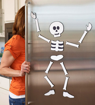 Halloween un Esqueleto para tu Refrigerador