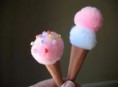 imagen Helados con pompones para sorpresitas