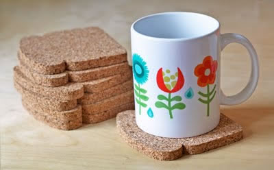 Posavasos tostado con corcho 2