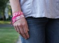 imagen Pulseras en tela paso a paso